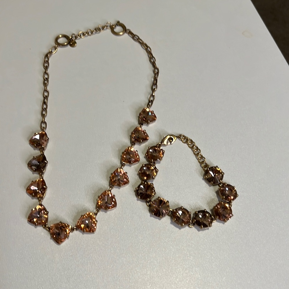 Stella and dot necklace and bracelet set